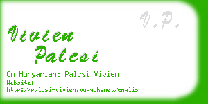 vivien palcsi business card